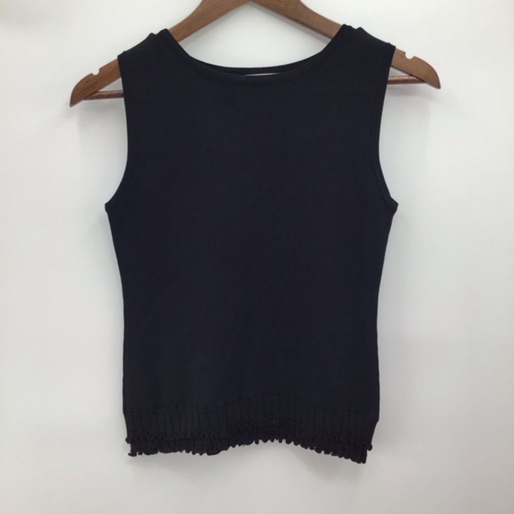 Joseph A Black Sleeveless Tank Top